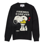 SAINT BARTH maglia girocollo tinta unita con stampa snoopie Nero per Bambina PRC0001 NERO SAINT BARTH 