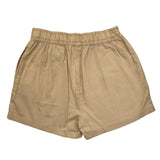 Name.It Solid Color Shorts With Elastic Waist Beige For Girls