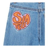 STELLA McCARTNEY jeans tinta unita modello zampa Azzurro per Bambina TV6B10X AZZURRO STELLA McCARTNEY 