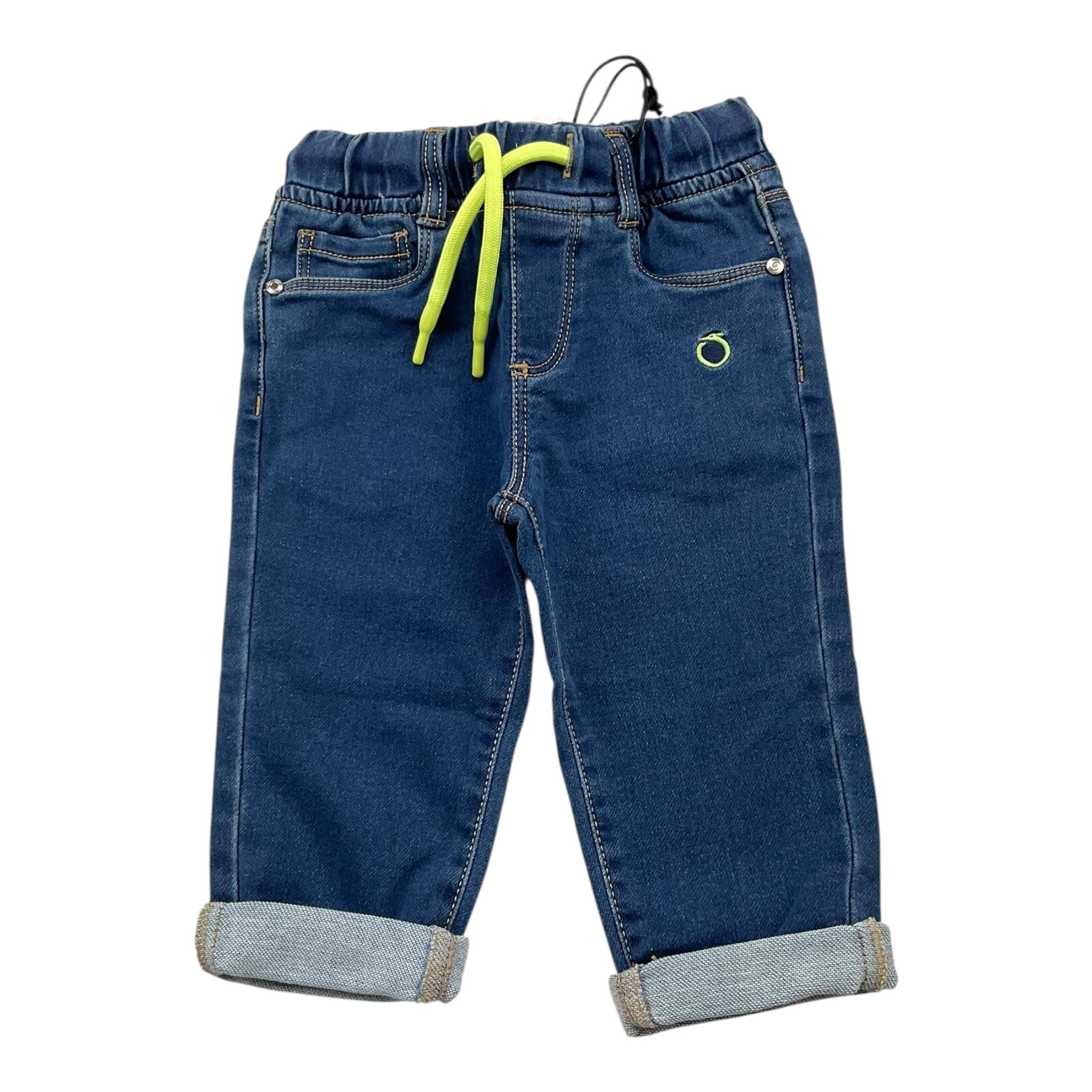 TRUSSARDI jeans tinta unita con elastico in vita Blu per Bambino TIA24028PA BLU TRUSSARDI 