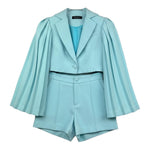 Fun & Fun Completo 2 Pezzi Giacca-Short Tinta Unita per Bambina FNCJJK01076 VERDE ACQUA FUN & FUN 