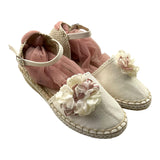 Juana Sanchez Plain Espadrilles With Cream Appliques For Girls