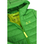 Sun68 Giubbino Tinta Unita con Cappuccio per Bambino R44301 VERDE SUN68 