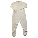 Wedoble Long Sleeve Onesie Solid Color With White Embroidery For Baby Girl