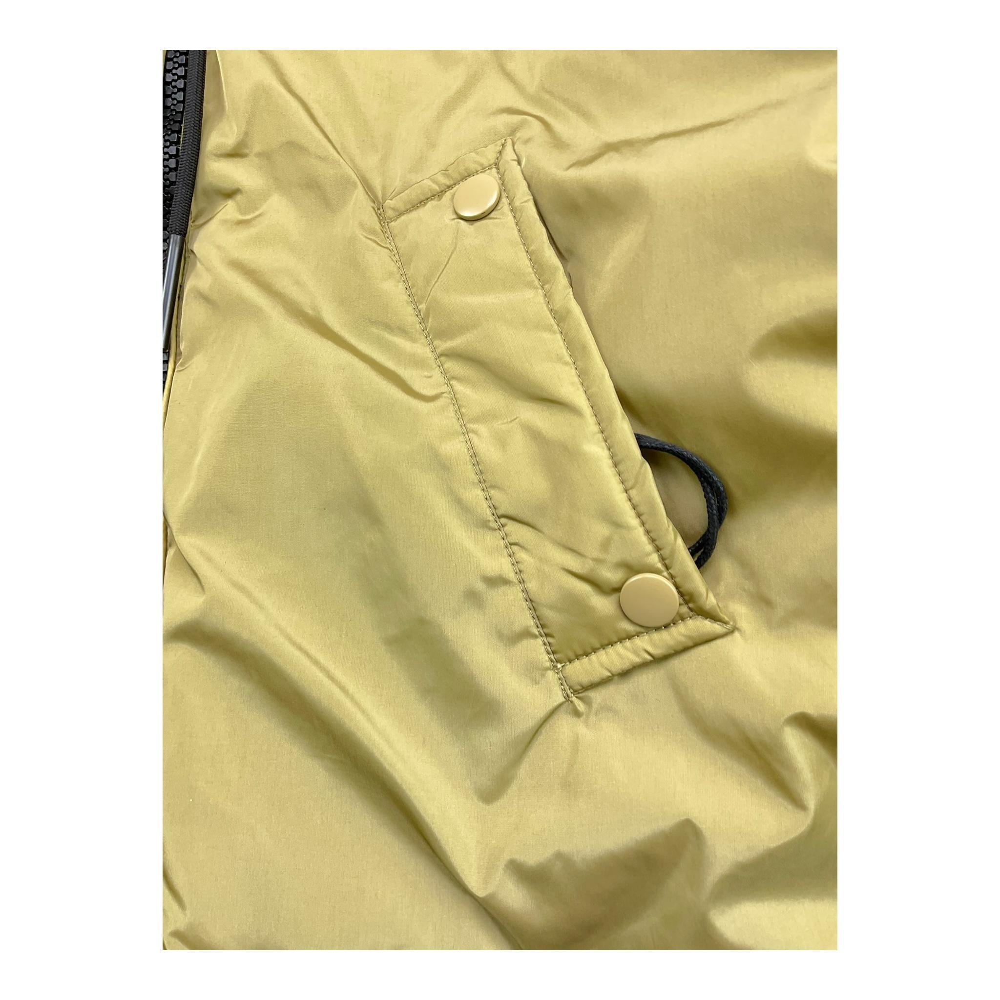 MONTEREGGI giubbino reversibile con zip e cappuccio Giallo/beige per Bambino FW47512K GIALLO/BEIGE MONTEREGGI 