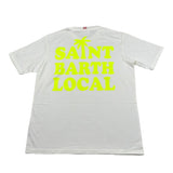 Saint Barth T-Shirt Girocollo Tinta Unita con Stampa  per Bambino SBARTH BIANCO SAINT BARTH 