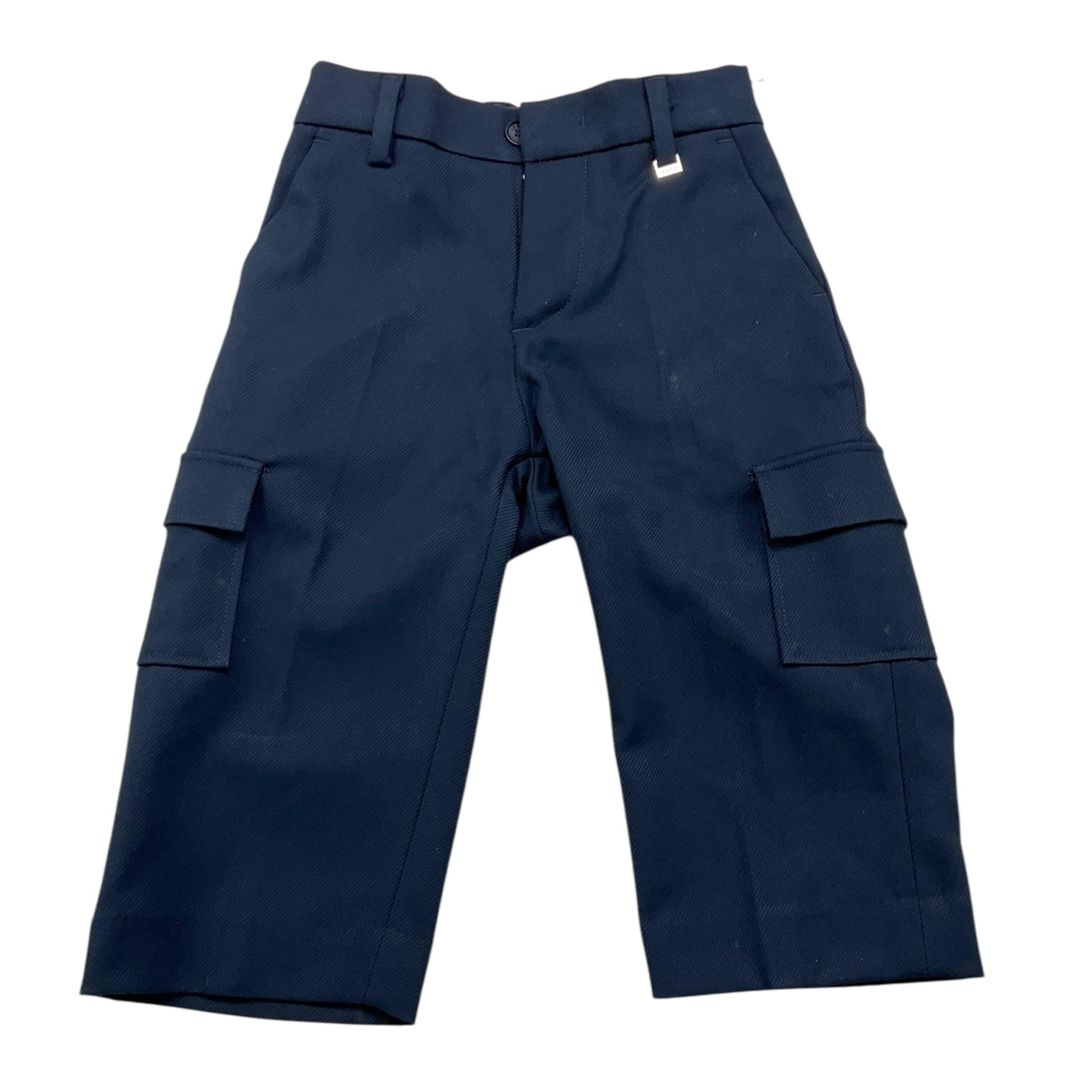 I'M BRIAN pantalone tinta unita con girovita regolabile Blu per Neonato PA3081JNX BLU I'M BRIAN 