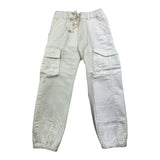 Zhoe &amp; Tobiah Solid Color Pants With Pockets And Elastic Waist White For Boys