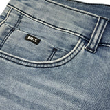 Boss Bermuda In Denim Tinta Unita con Tasche per Bambino J51995 BLU BOSS 