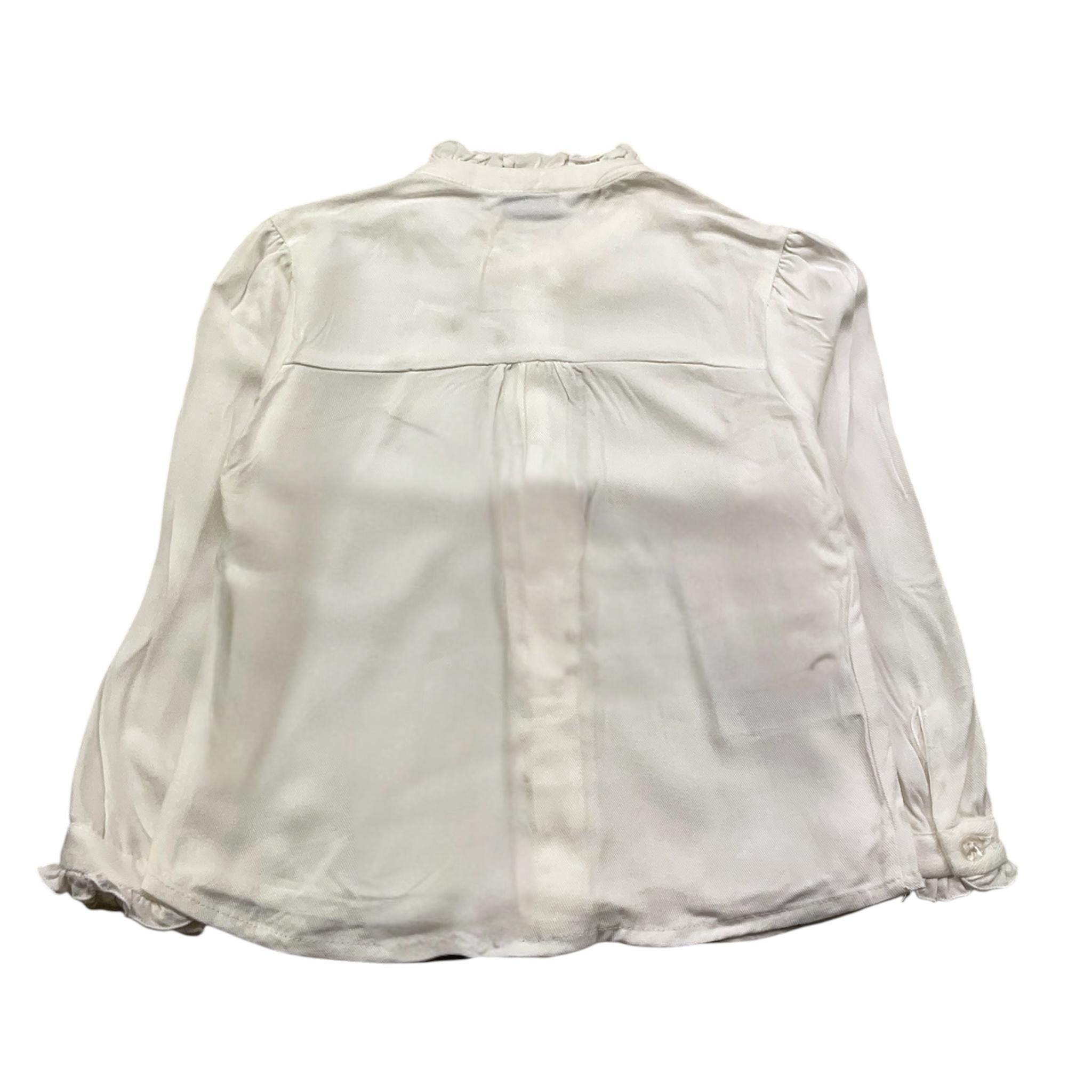 MAYORAL camicia manica lunga tinta unita con rouches Bianco per Neonata 4105NX BIANCO MAYORAL 