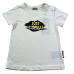Just Cavalli T-Shirt Girocollo Tinta Unita con Logo per Bambino JIP26021TS PANNA JUST CAVALLI 