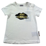 Just Cavalli T-Shirt Girocollo Tinta Unita con Logo per Bambino JIP26021TS PANNA JUST CAVALLI 