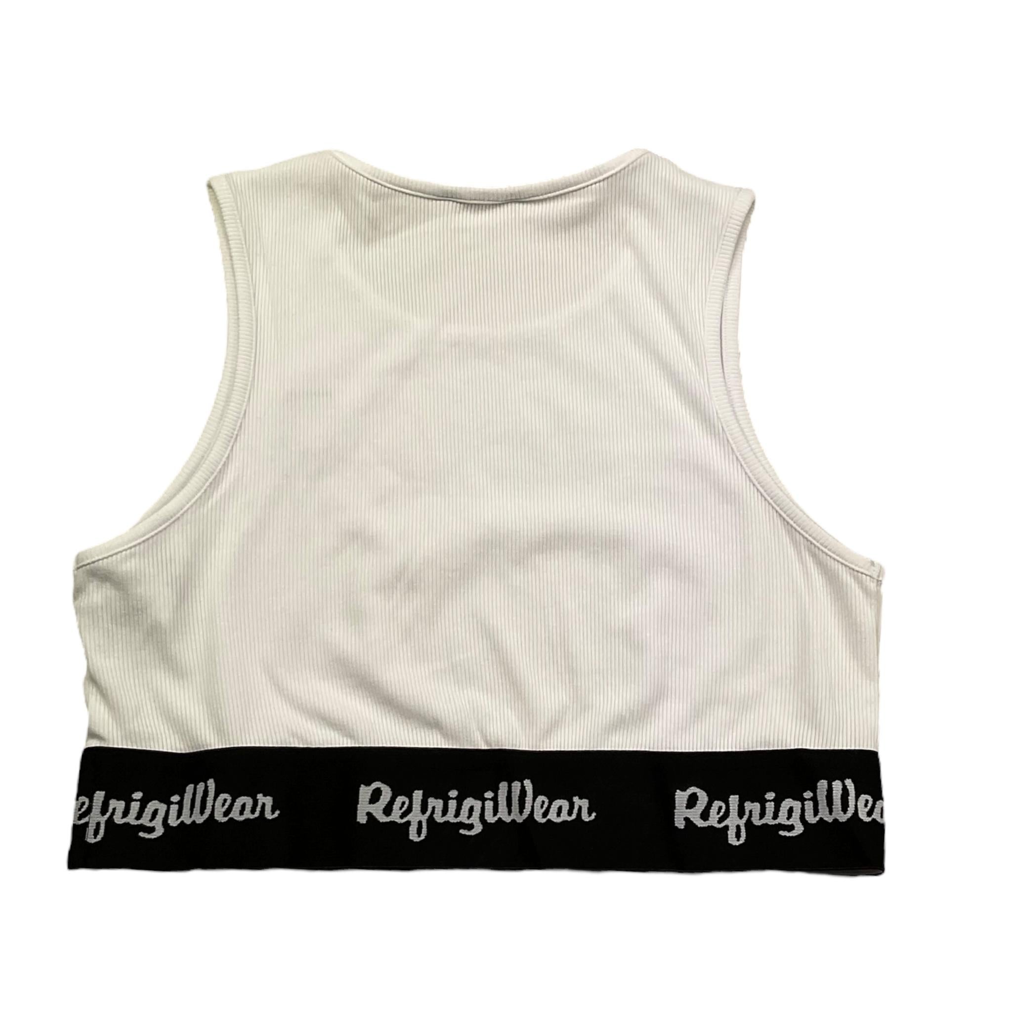 Refrigiwear Top Tinta Unita con Elastico Logato per Bambina 341YRFJS25 BIANCO REFRIGIWEAR 