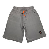 Refrigiwear Bermuda Shorts In Solid Color Tracksuit With Grey Logo For Boys