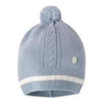 MINI BANDA cappello tinta unita con pon pon Azzurro per Neonato 3A303 AZZURRO MINI BANDA 