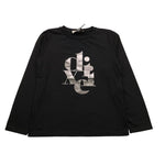 DIXIE shirt girocollo tinta unita con stampa  Nero per Bambina ML28030G67 NERO DIXIE 