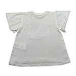 M+E' T-Shirt Girocollo tinta unita con Stampa Bianco per Neonata UE1276 BIANCO M+E' 