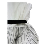 Liu Jo Abito Tinta Unita con Cintura E Fantasia A Righe per Bambina GA5070X BIANCO LIU JO 