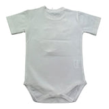 Manuel & Frank Body Mezza Manica Tinta Unita con Taschino per Neonato MF7346I BIANCO/BEIGE MANUEL & FRANK 