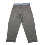 MANILA GRACE pantalone tinta unita con cintura fantasia a righe Grigio per Bambina MFJF24P140 GRIGIO MANILA GRACE 