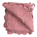 Juliana Coperta tinta unita con Fiocco Rosa per Neonata 25011 ROSA JULIANA 