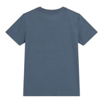 Guess T-Shirt Girocollo Tinta Unita con Stampa per Bambino L5RI12K8HM4 BLU GUESS 