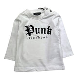 JOHN RICHMOND shirt tinta unita girocollo con stampa Bianco per Neonato RIA25121TS BIANCO JOHN RICHMOND 