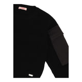 LIU JO maglia girocollo tinta unita con tasche alle maniche Nero per Bambina GF4215XX NERO LIU JO 