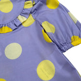 A' La Page Camicia Tinta Unita con Pois per Neonata AL16 LILLA A' LA PAGE 