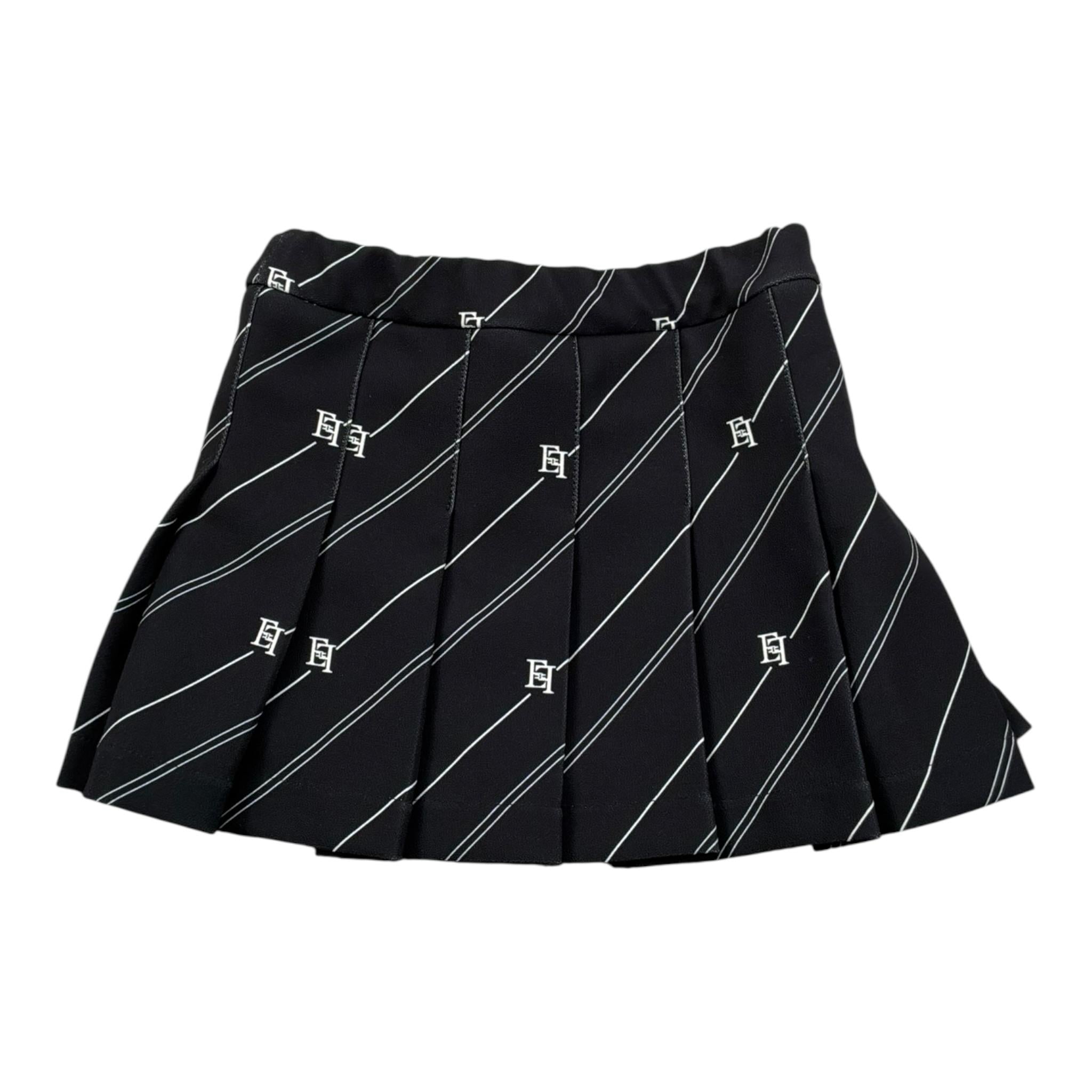 Elisabetta Franchi Gonna Tinta Unita con Stampa per Neonata EGGO043 NERO ELISABETTA FRANCHI 