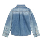 Guess Camicia Manica Lunga In Denim per Neonato N5RH05D5K80 AZZURRO GUESS 