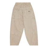 Emporio Armani Solid Color Pants With Adjustable Waist Beige For Boys