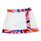 Emilio Pucci Plain Skirt With Contrast Trim White For Girls