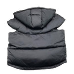 LANVIN giubbino tinta unita modello smanicato con cappuccio Nero per Bambina N16017 NERO LANVIN 