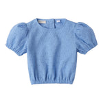 Sarabanda Top Tinta Unita Traforato per Bambina 0B357 AZZURRO SARABANDA 