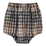 DOU DOU short tinta unita con fantasia a quadri Bianco per Bambina DV6B09 BIANCO DOU DOU 