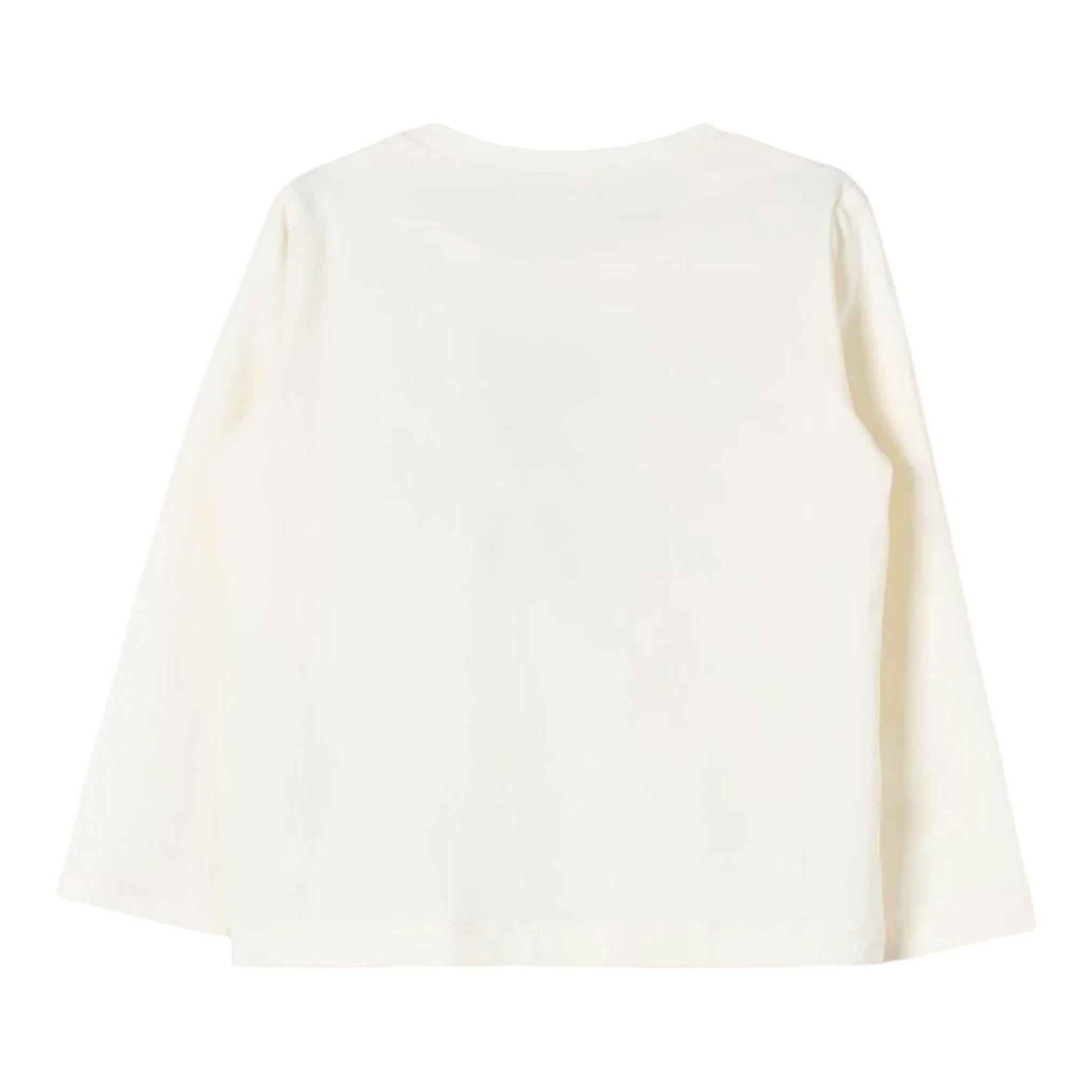 LIU JO shirt girocollo tinta unita con stampa Panna per Bambina KF4090 PANNA LIU JO 