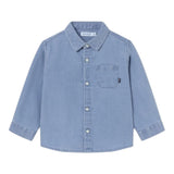 MAYORAL camicia in denim tinta unita con bottoni Azzurro per Neonato 2192X AZZURRO MAYORAL 