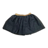 Name.It Solid Color Tulle Skirt With Elastic Waist Gray For Baby Girl