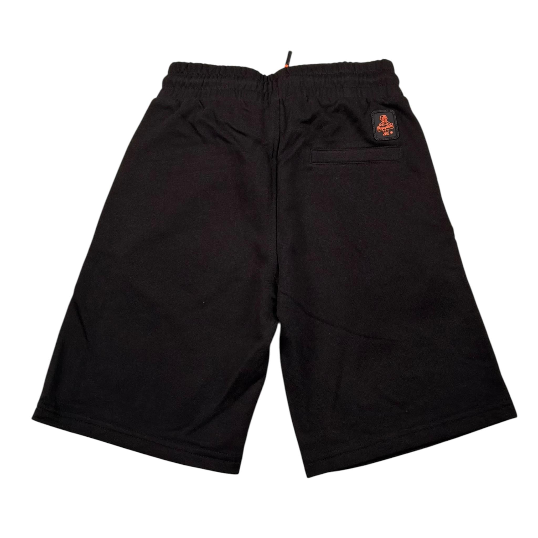 Refrigiwear Bermuda Felpa Tinta Unita con Logo per Bambino RW454 NERO REFRIGIWEAR 