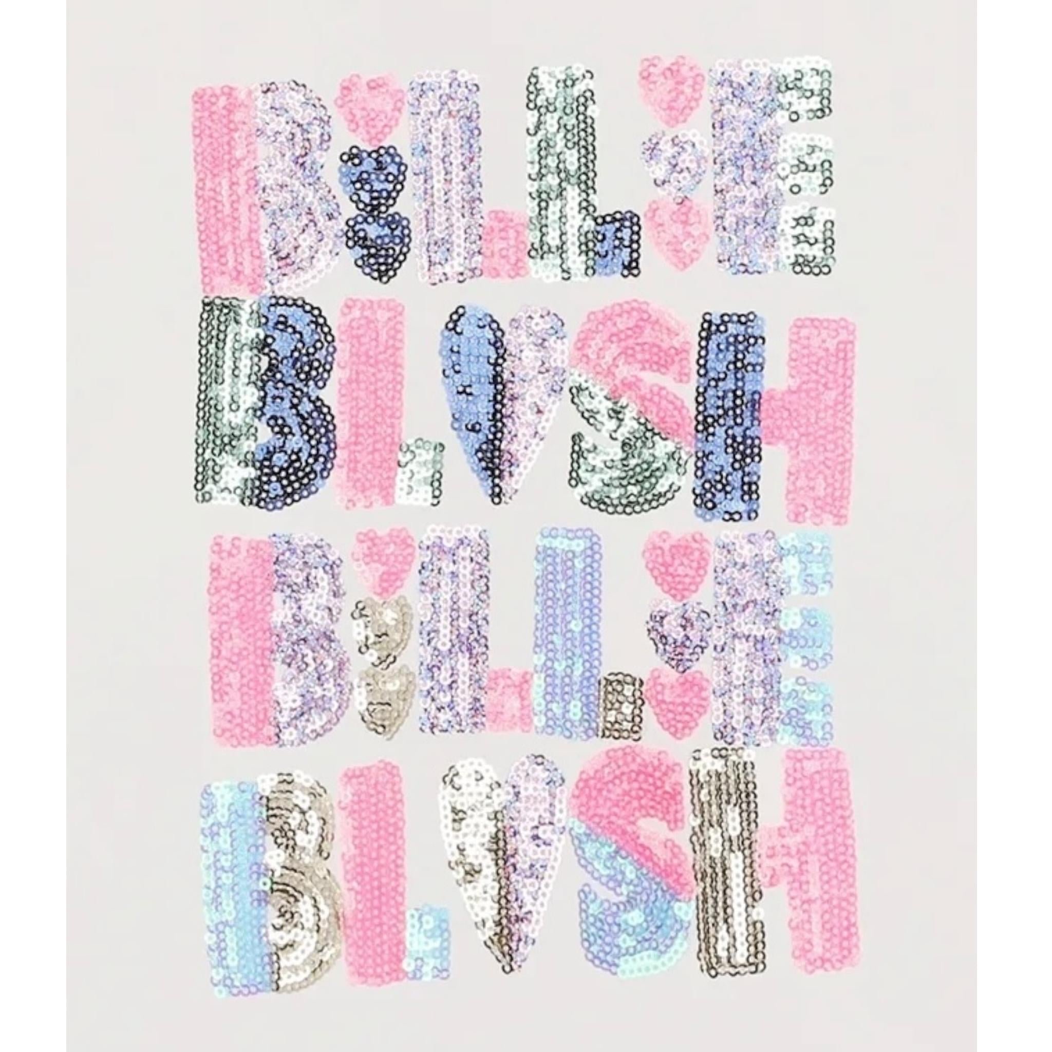 BillIEBLUSH t-shirt tinta unita girocollo con paillettes Bianco per Neonata U20493 BIANCO BillIEBLUSH 