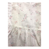 Wedoble Solid Color Floral Print White Sleeveless Shirt For Baby Girl
