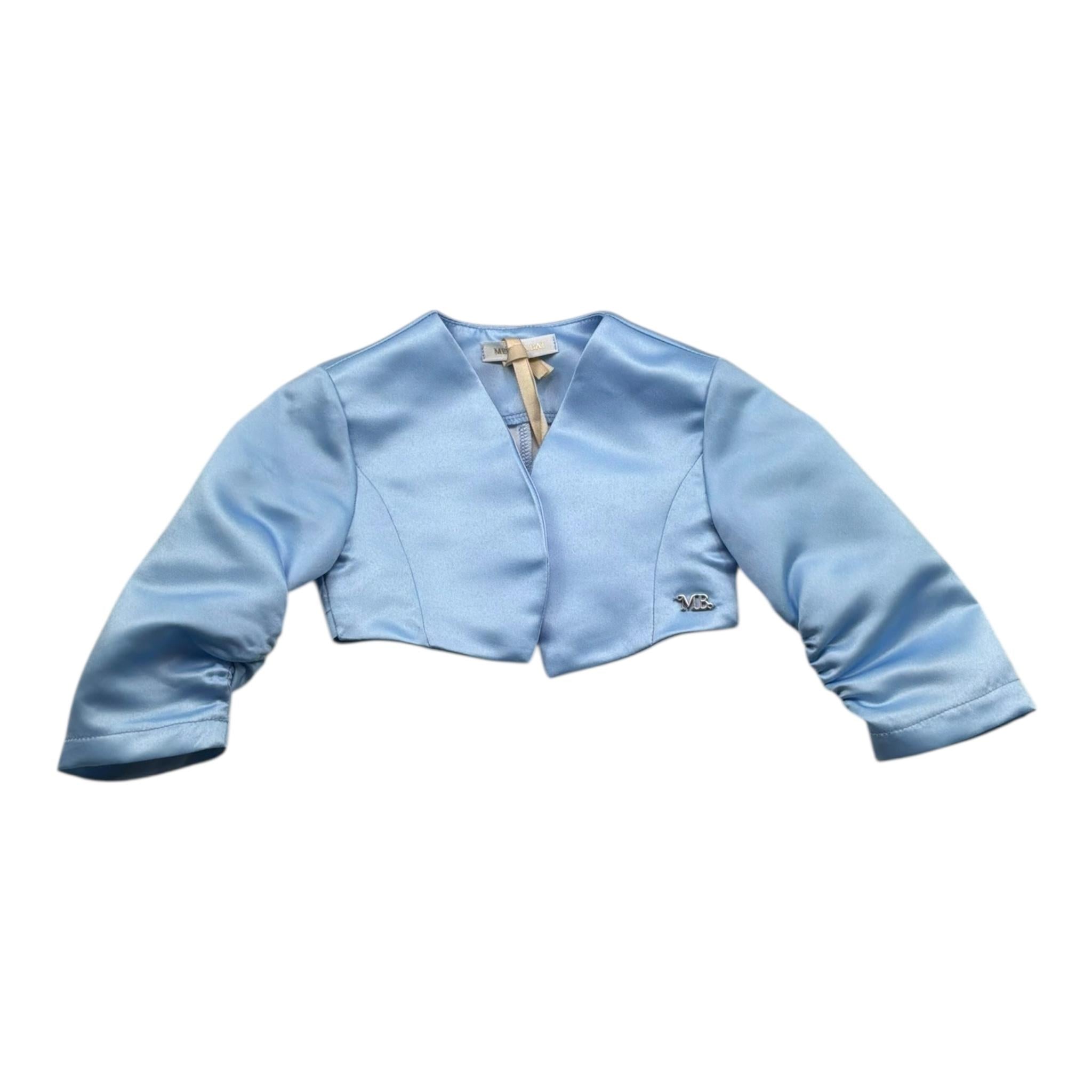 Meilisa Bai Coprispalle Tinta Unita per Neonata FL6279N AZZURRO MEILISA BAI 