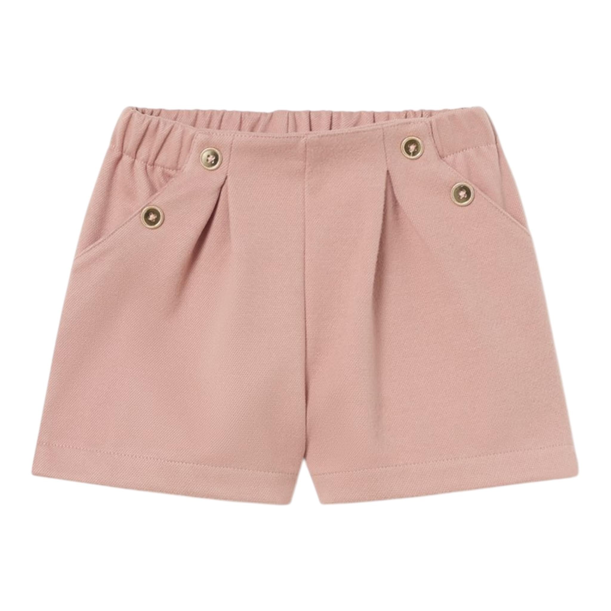 MAYORAL short tinta unita con elastico in contrasto Rosa per Neonata 2252 ROSA MAYORAL 