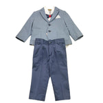 Baby A. Completo 2 Pezzi Pantalone-Giacca-Camicia-Papillions per Neonato C1214 BLU BABY A. 