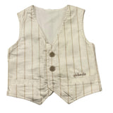 Mini Banda Romper Cream Striped Pattern For Newborn