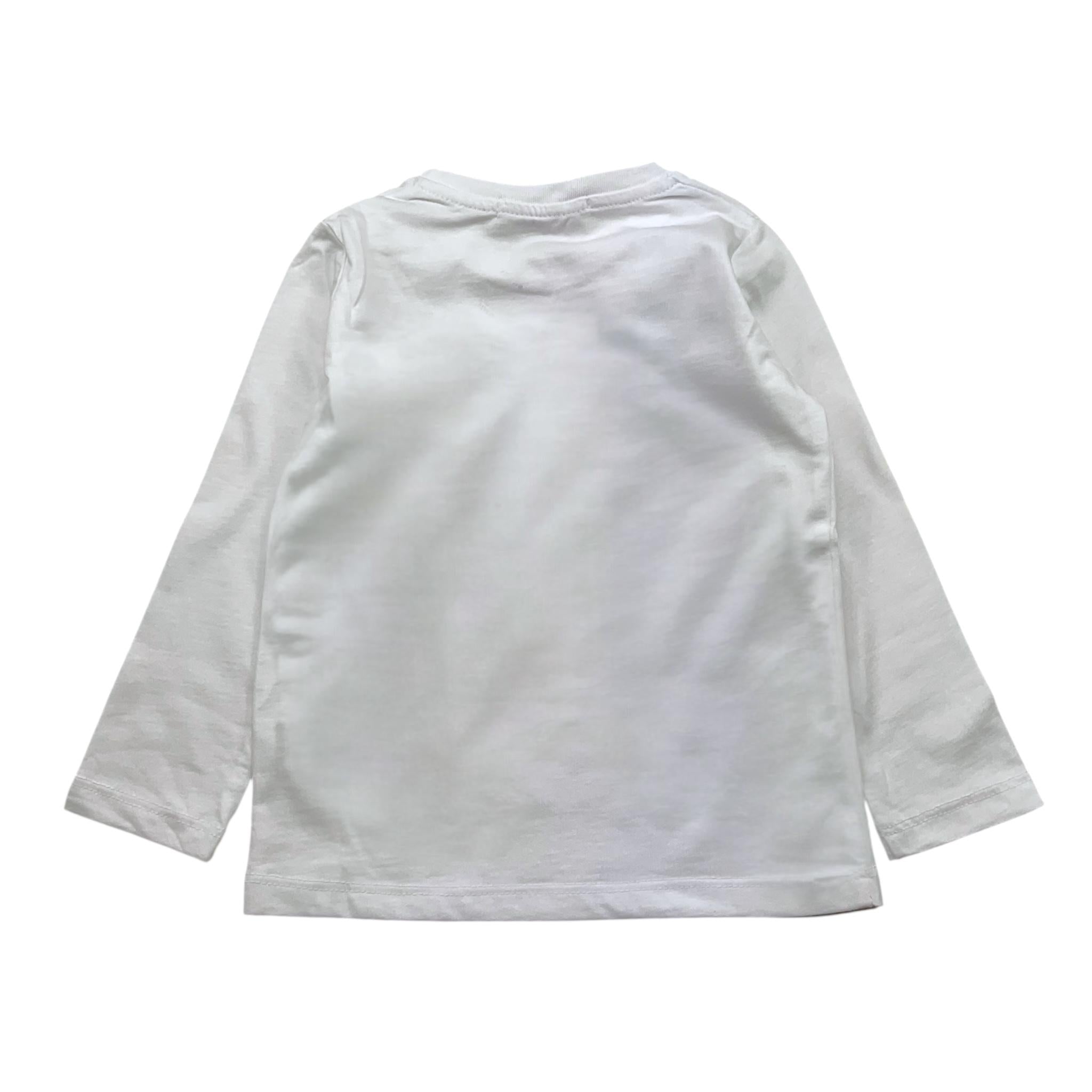 MOUSSE shirt girocollo tinta unita con stampa Bianco per Neonata BEARRRN BIANCO MOUSSE 