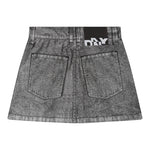 DKNY gonna tinta unita con tasche Argento per Bambina D60227 ARGENTO DKNY 