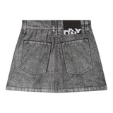 DKNY gonna tinta unita con tasche Argento per Bambina D60227 ARGENTO DKNY 