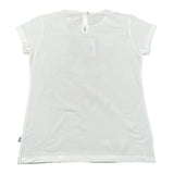 Magil T-Shirt Girocollo tinta unita con Stampe Bianco per Bambina FN26167 BIANCO MAGIL 